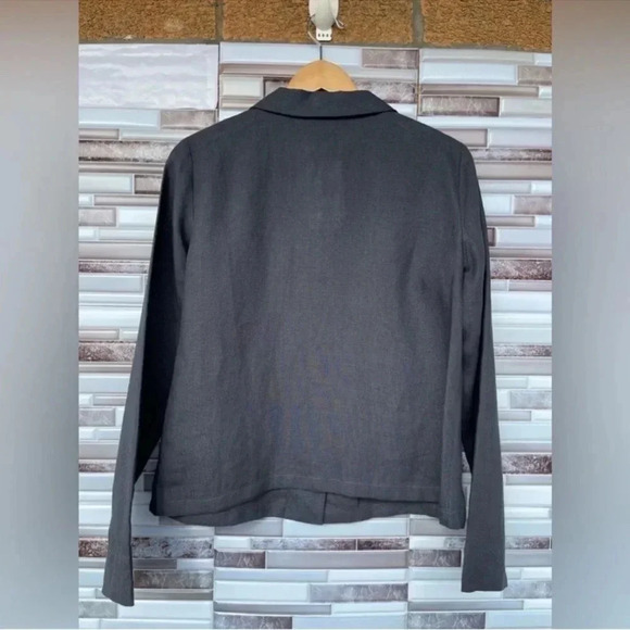 Agnes B dark grey linen New Cubana shacket 42/10 - Picture 8 of 15